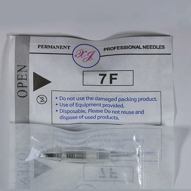 Disposable Sterilized micro needle permanent makeup needle 1RL for digital professional eyebrow lip liner MTS tattoo machine