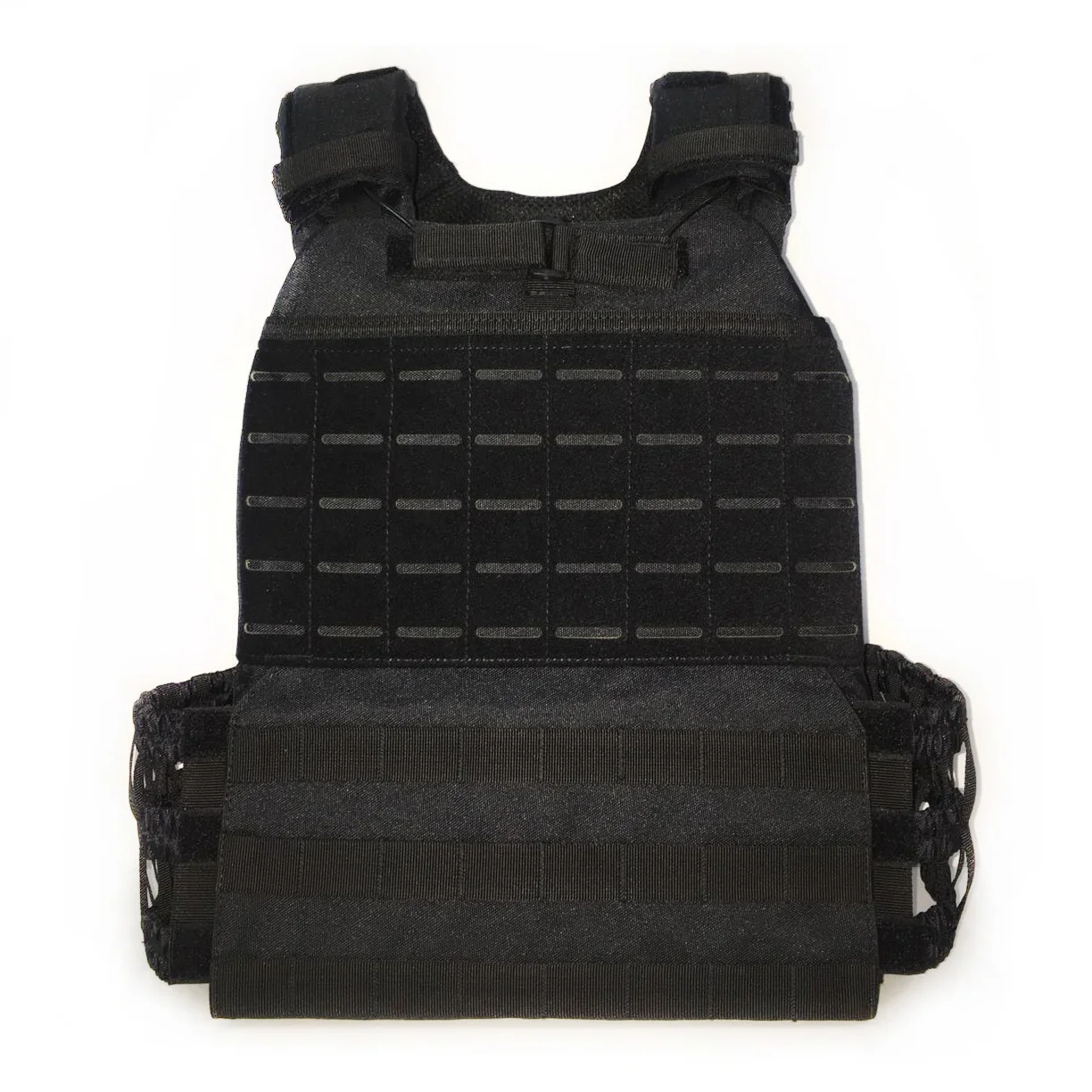 
Hot sale laser cut training fitness plate carrier workout equipment molle army tactical military gym weighted vest for crossfit 