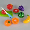 8 Pcs Set Plastic Fruit Vegetable Kitchen Cutting Toys Early Development and Education Toy for Baby