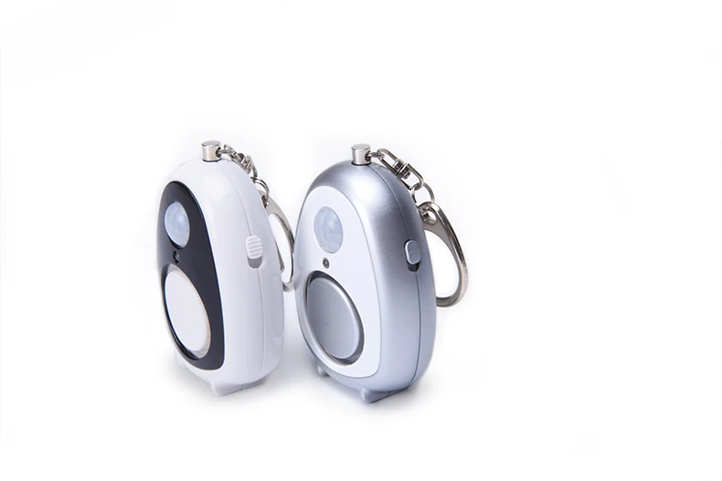 Mini portable traveling alarm panic button alarm keychain alarm with PIR motion sensor for lady