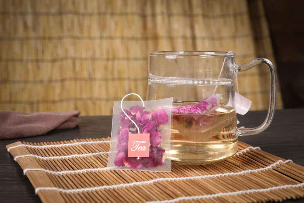 
Biodegradable Tea Bag Empty Corn fiber Pyramid Tea Bags With String For Tea Packaging 