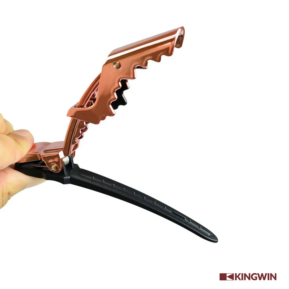 Salon Chrome Plated hair alligator Croc Clip