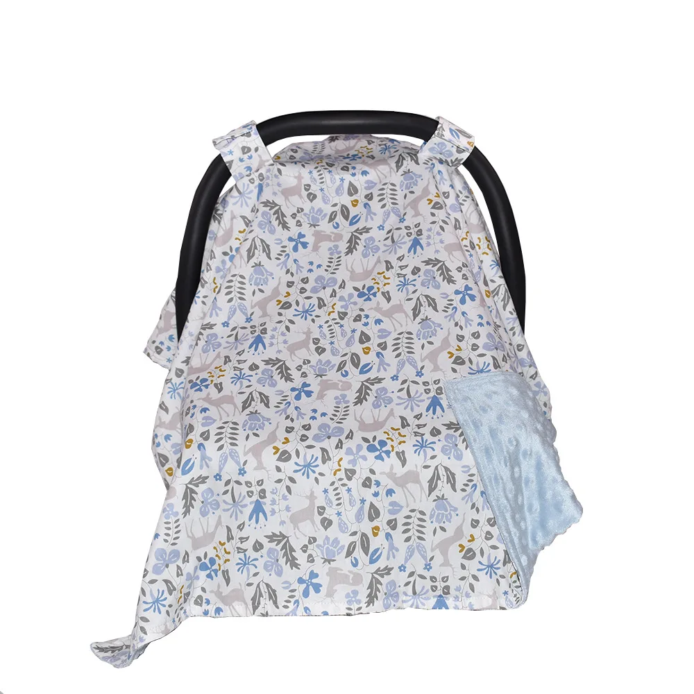 Multi-Use Stretchy Cotton Baby Nursing Cover CAR SEAT BABY COVER,Stripe Baby Car Seat Cover