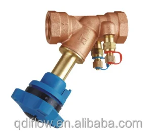 Bronze Fixed Orifice Double Regulating Balancing Valve Standard Water Manual Medium Temperature General DN15-DN50 CN;ZHE QIF
