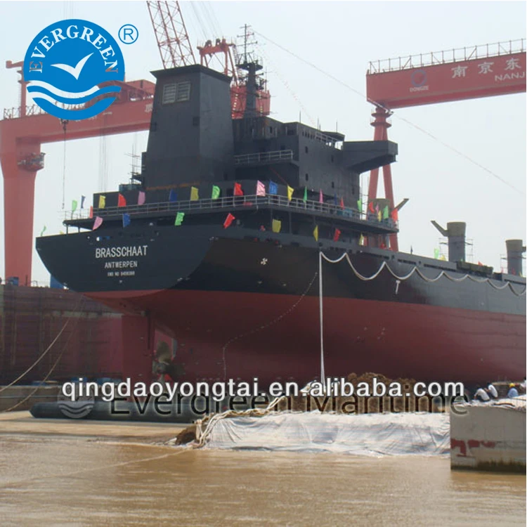 
Evergreen Cargo ship launching airbags 