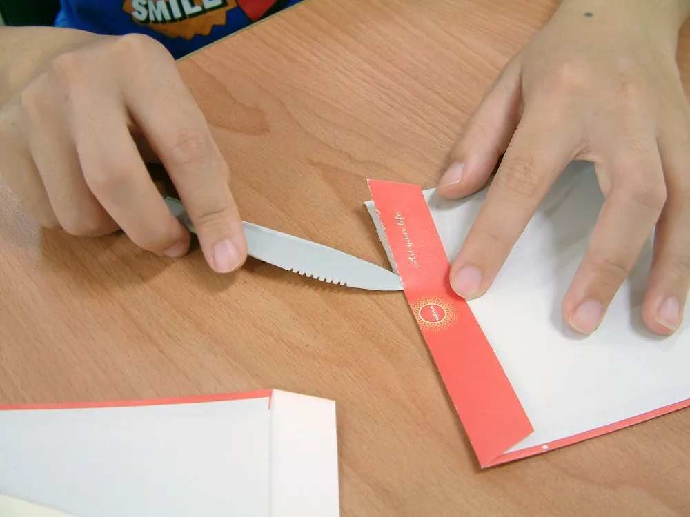 Экологичный пластиковый нож с ручкой для открывания букв художественного творчества художника