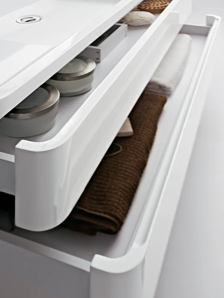 
modern bathroom vanity cabinet unit with basin and mirror cabinet 