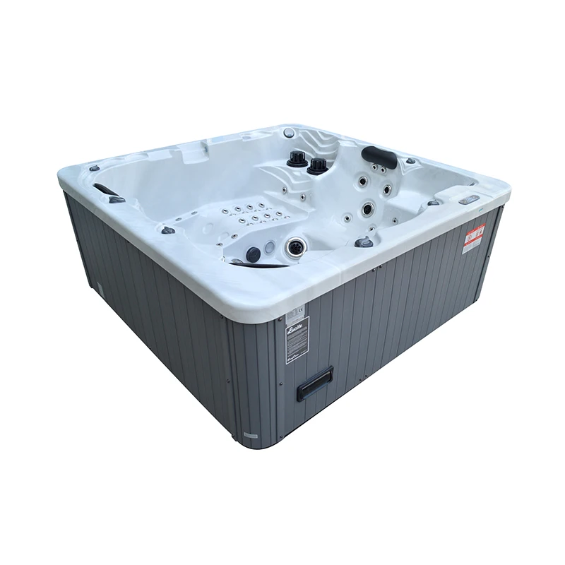Outdoor 5 person Freestanding Massage Hot Tub Spa With LED Light