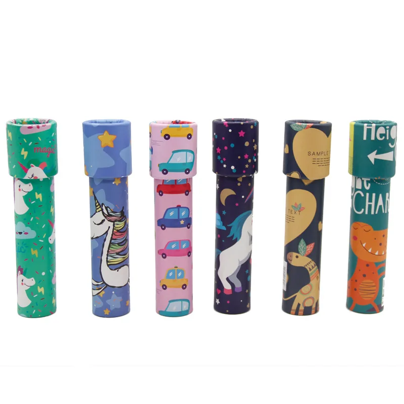 Оптовая продажа, большой вращающийся калейдоскоп, детские развивающие игрушки, волшебный калейдоскоп