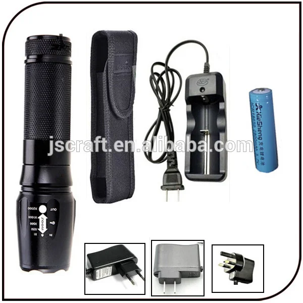 se money cree xml t6 3.7v 18650 or aaa batteries 5-mode high power zoom attention 26650 cree led flashlight