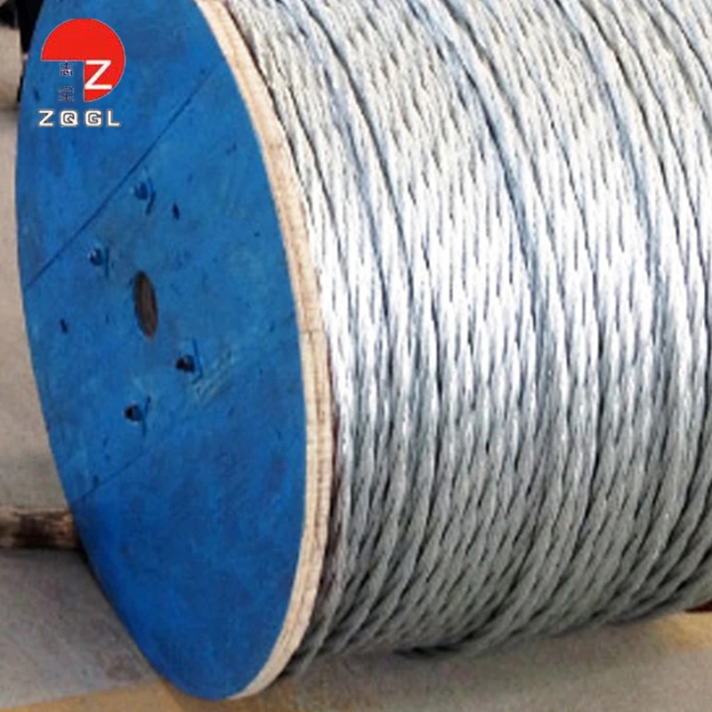 Wire Rope Hot Galvanized Steel Silver 12 Gauge Galvanized High Tensiel Steel Wire 7x7 7x19 1x7 1x19 Galvanized Steel Wire Rope