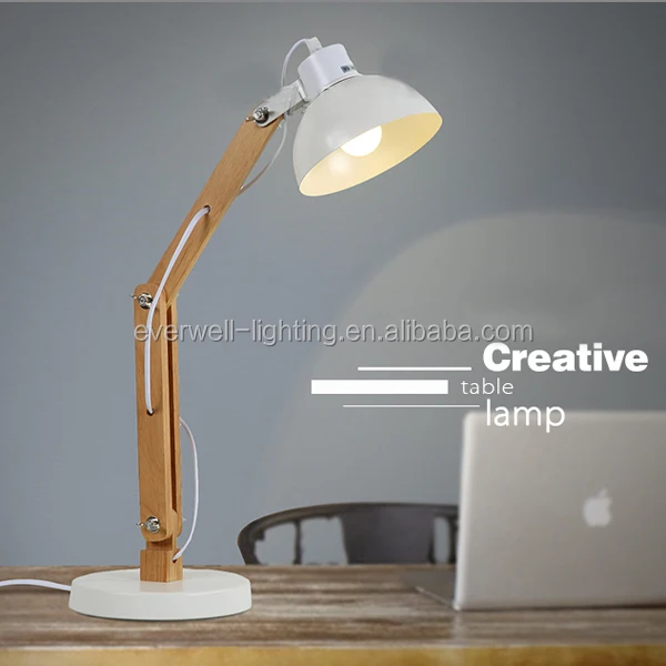 modern adjustable wood desk lighting desk lamp