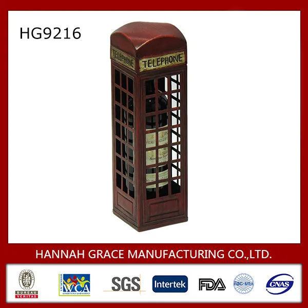 Antique Oiling Machine Feature Metal Single Wine Bottle Holder