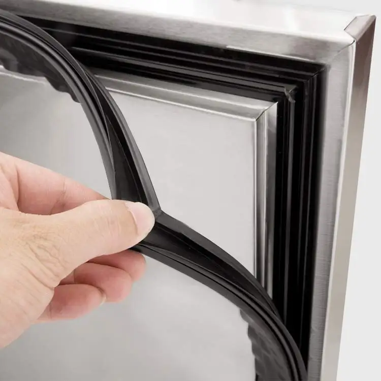 stainless steel upright cooler  kitchen freezer 2 doors refrigerator for keeping fresh