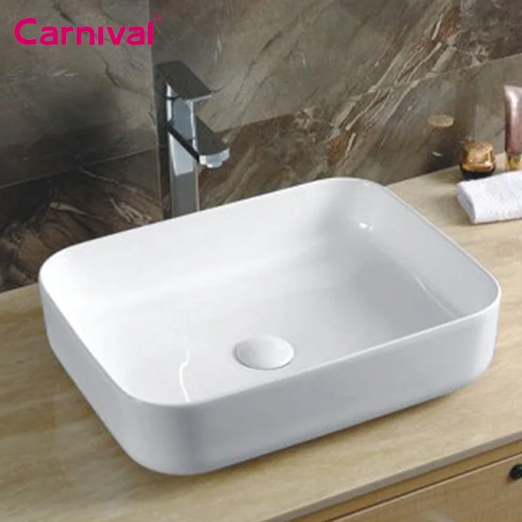 Professional safety fashion table top modern vanity art bathroom wash basin sink