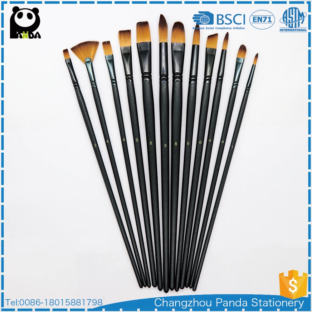 most expensive professional paint brush 12pcs high quality
