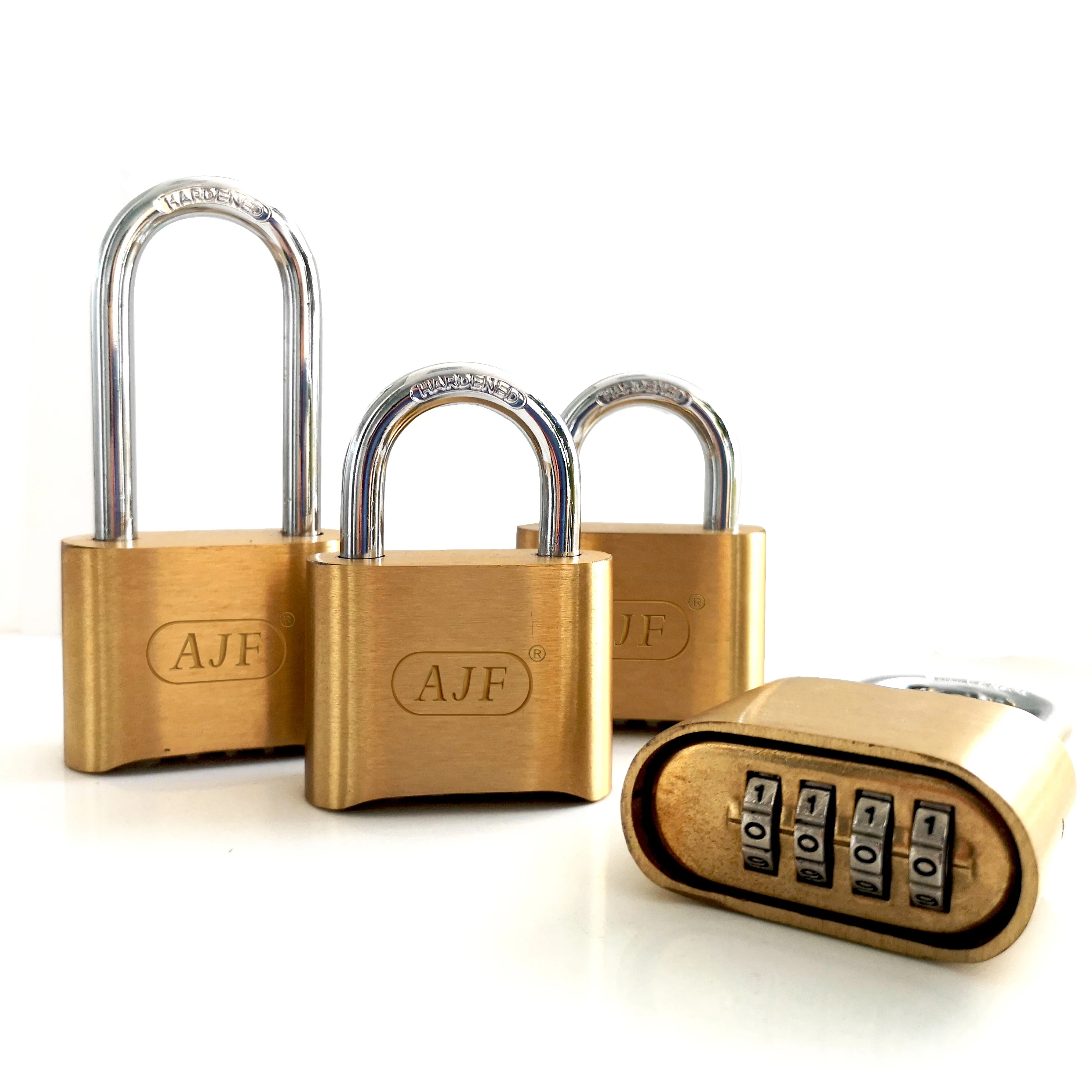 AJF High quality and security digital solid brass guard or locker or outdoor number combination padlock (60270916913)