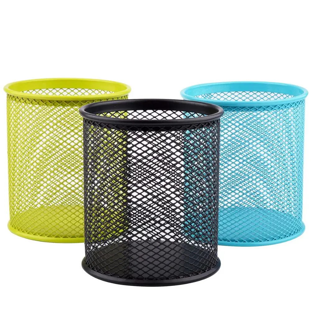 Custom Design Mesh Pencil Holder Desk Pen Holder Pen Stationery Organizer Medium Size  Office School Desktop Set