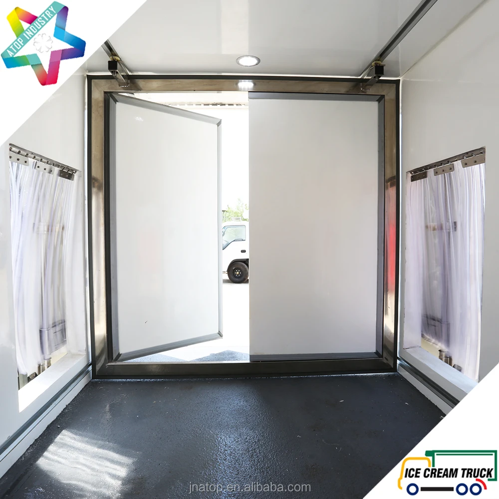 light duty NPR chassis multi-temperature refrigerated truck body reefer truck