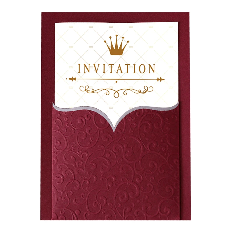 Hot sell souvenir birthday wedding invitation card wedding envelope