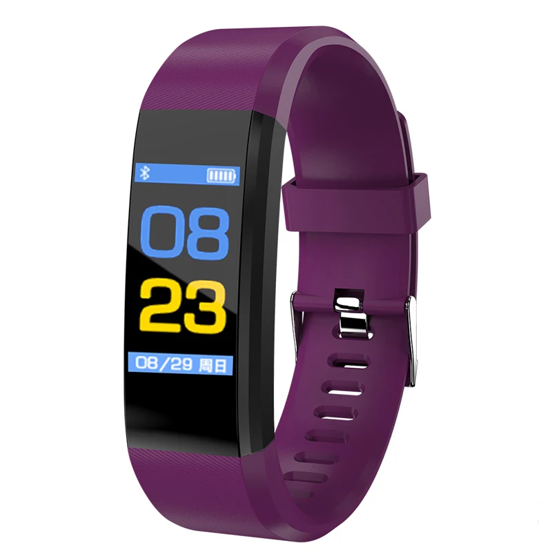 Ture color LCD smart wristband  Ali mobile accessories sport smart bracelet 2018  115 PLUS