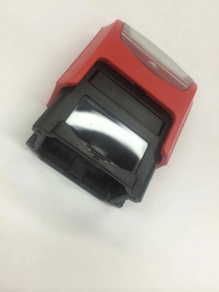 Red Trodat Rectangle Plastic Roller Stamp