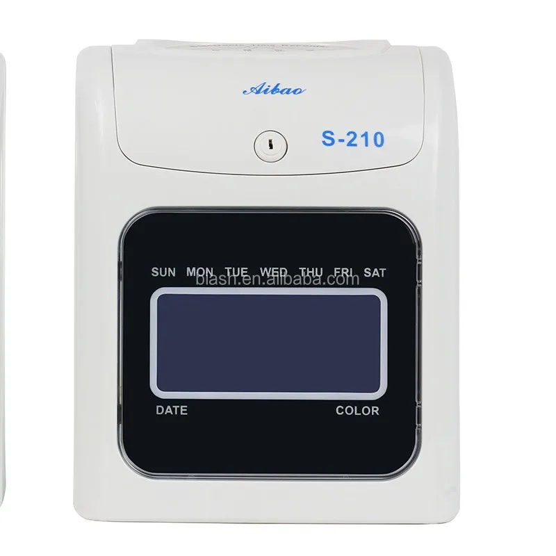 Electronic Punch Card Time Recorder S-210 with free ribbon