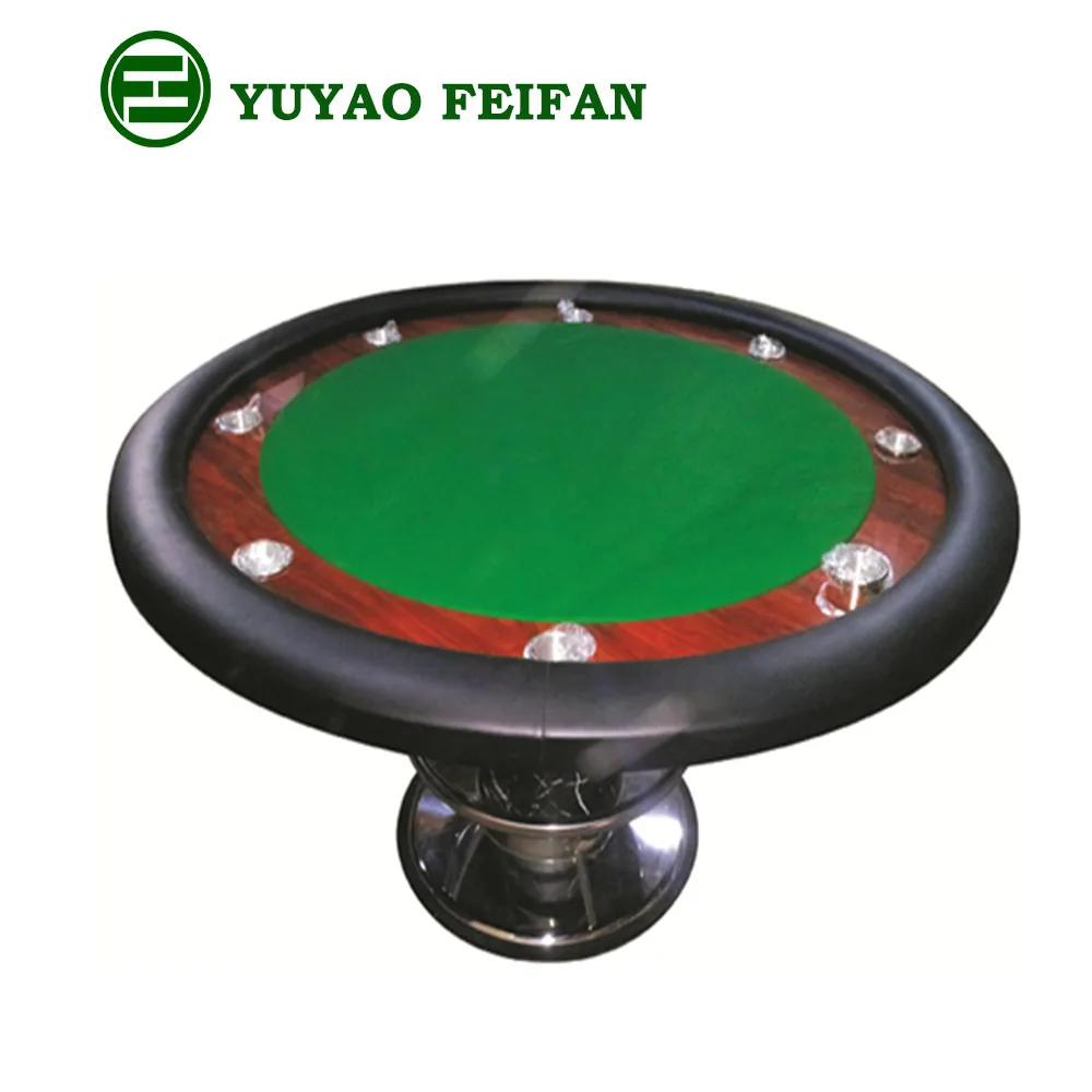 Popular poker table round poker table for TexasHoldem