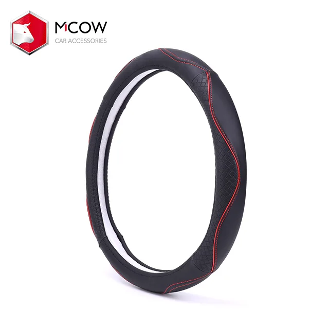 Car Accessories New Product Durable Novelty Design 17 Inch Leather Steering Wheel Cover