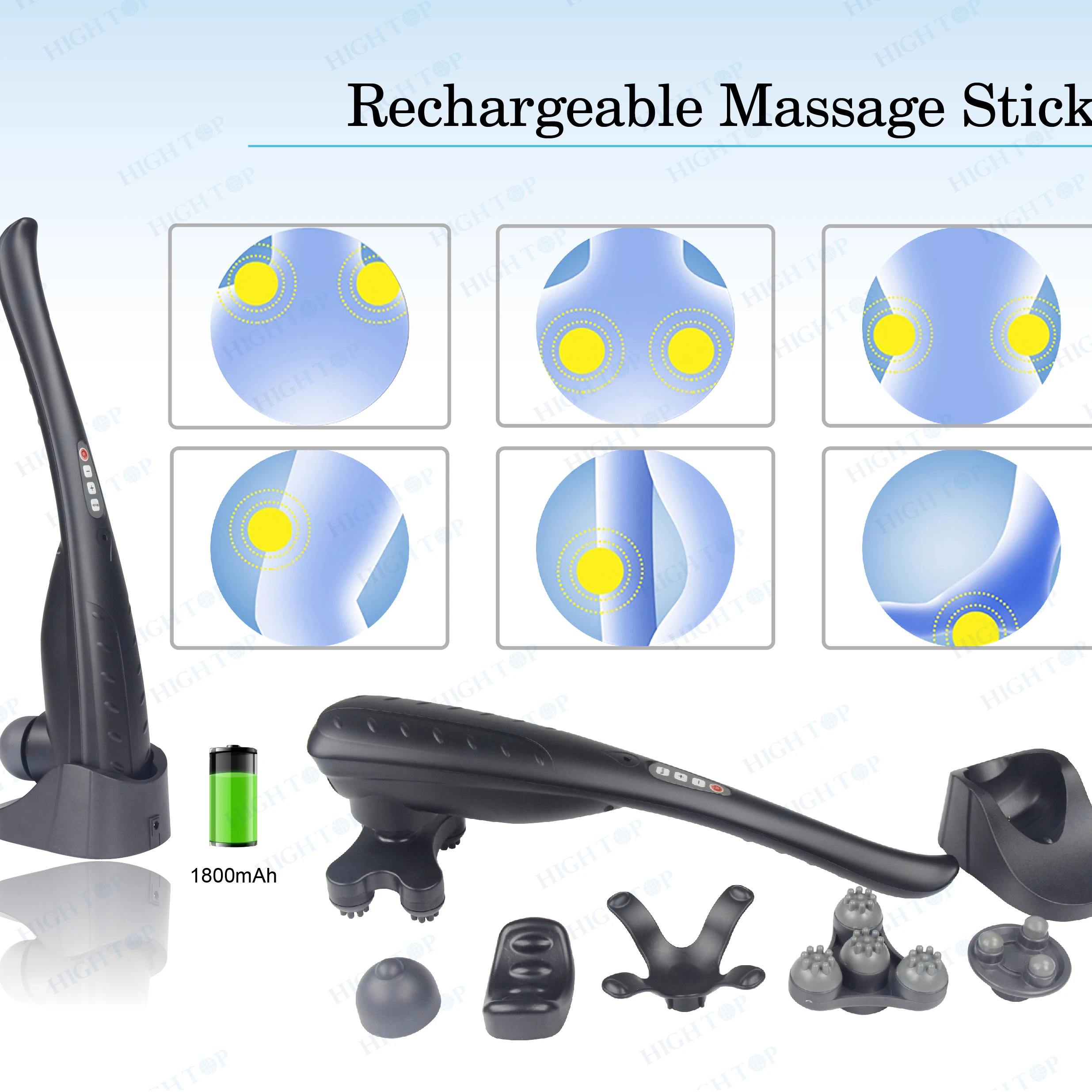 Rechargeable Electric Handheld Body Massage Stick Vibration Medical Hammers