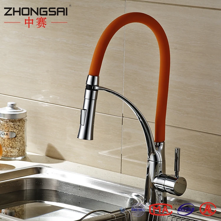 Deck mounted Pull out ORB Single handle Kitchen Sink Plumbing Water Mixer