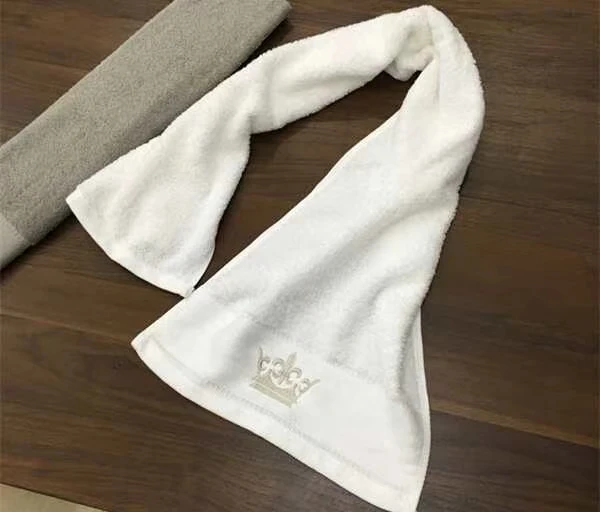 5 stars luxury hotel bath hand face towel , hotel white pool 100% cotton face towel