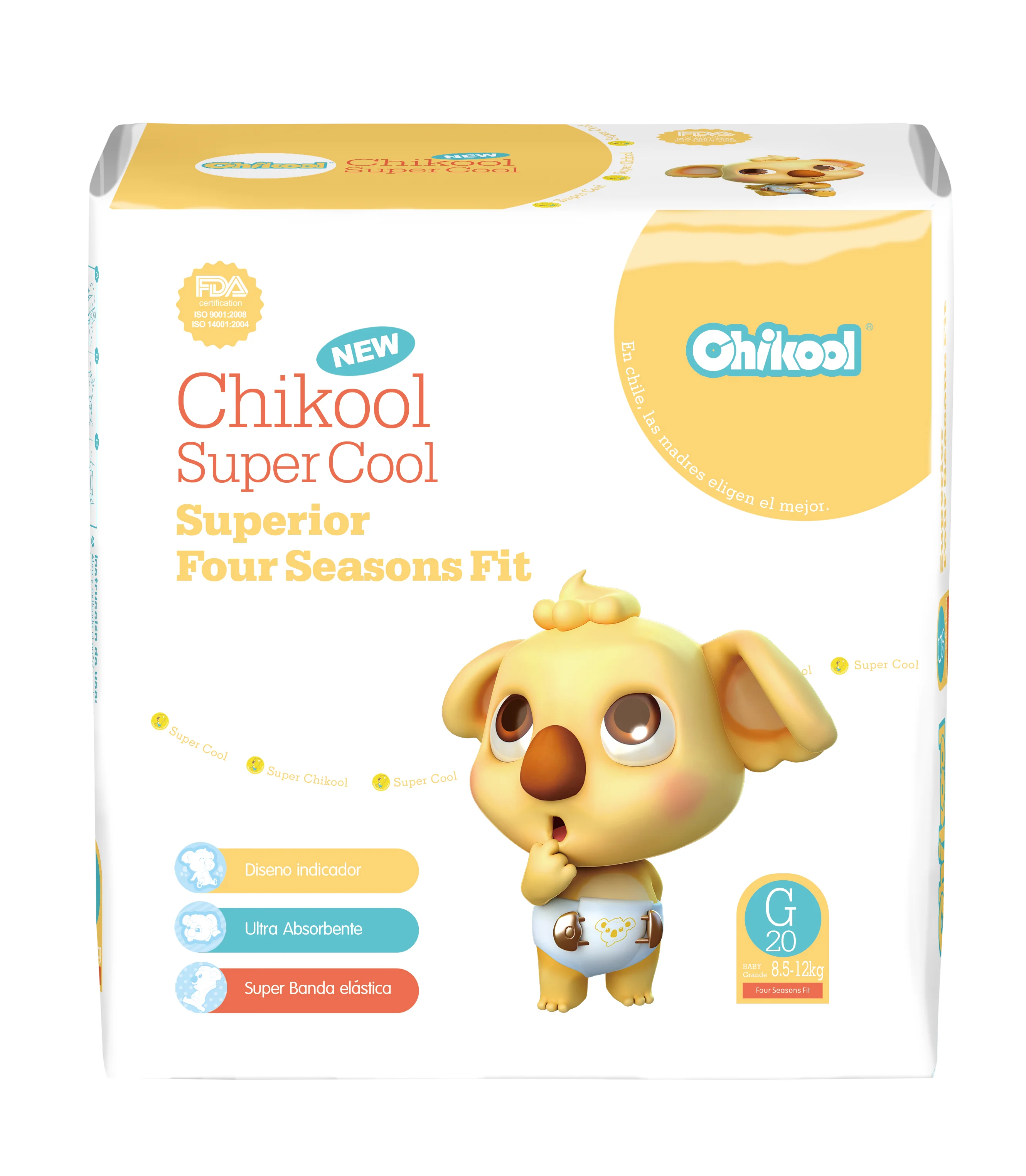 Chikool Good Quality Baby Diapers,clothlike Back Sheet Diapers for Baby Cloth Non Woven Fabric Babies Disposable Swim Diapers
