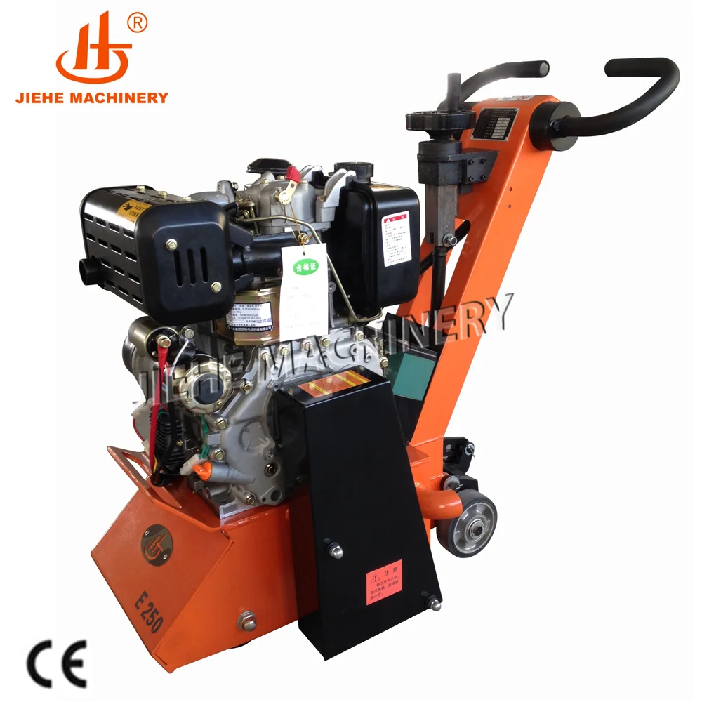 road construction floor scraper concrete road milling machine with 14HP KOHLER engine with CE JHE250