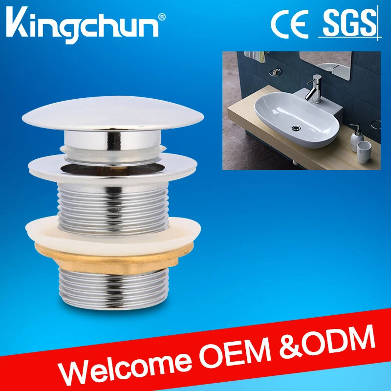 (K51-D)china wholesale pop up waste with overflow antique drain bath overflow