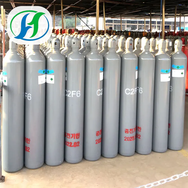 
99.999% Purity Halocarbon116 Refrigerant Gas Hexafluoroethane C2F6 for Semiconductor 