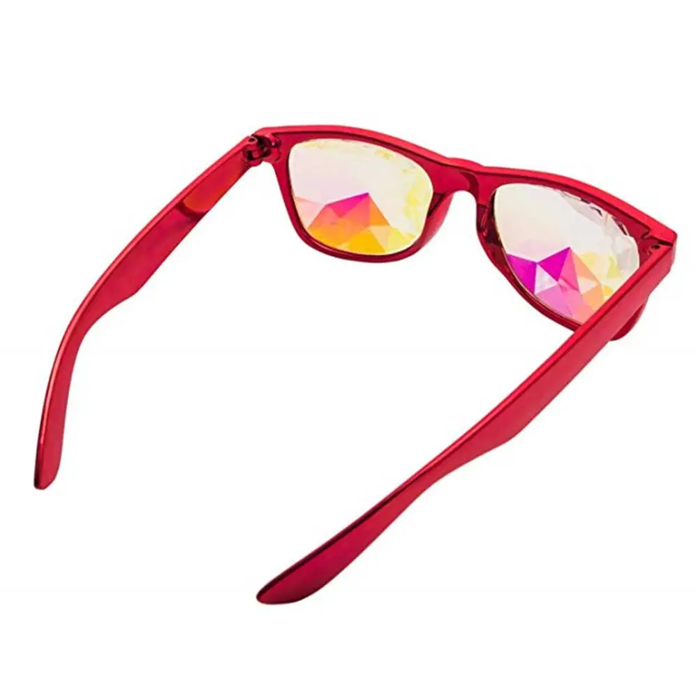 Wholesale Black/Red/White Kaleidoscope Glasses, Rainbow Prism - For Music Festivals, LED Light shows, EDM