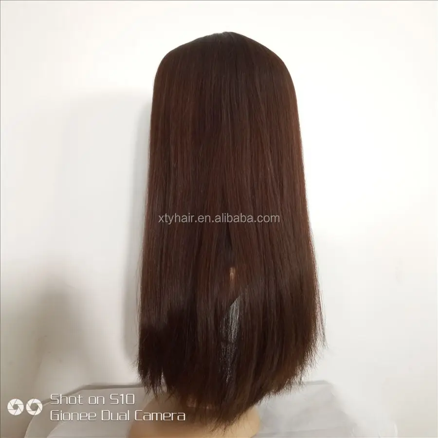 Best quality human hair wig wholesale silk top jewish wig