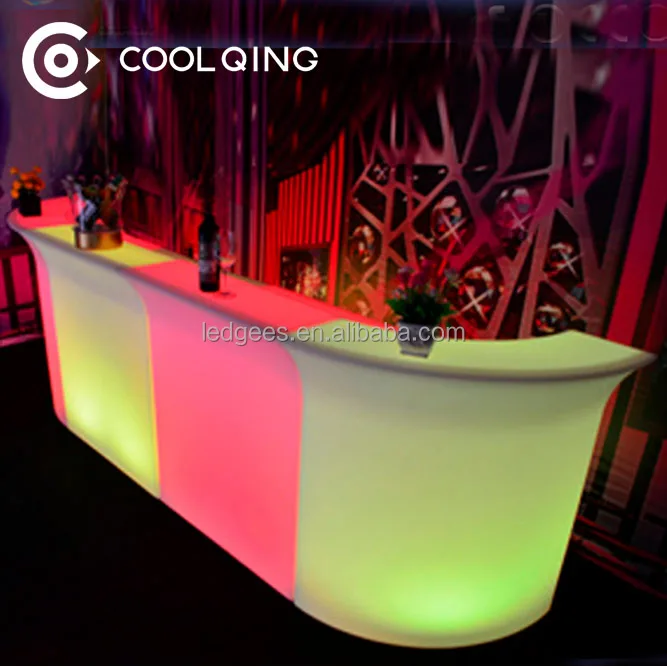 Rechargeable Led Furniture Beach Event Club Outdoor Bar Counter