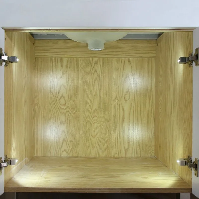2017 mini battery powered hinge light soft closet drawer wardrobe cabinet lighting led sensor light