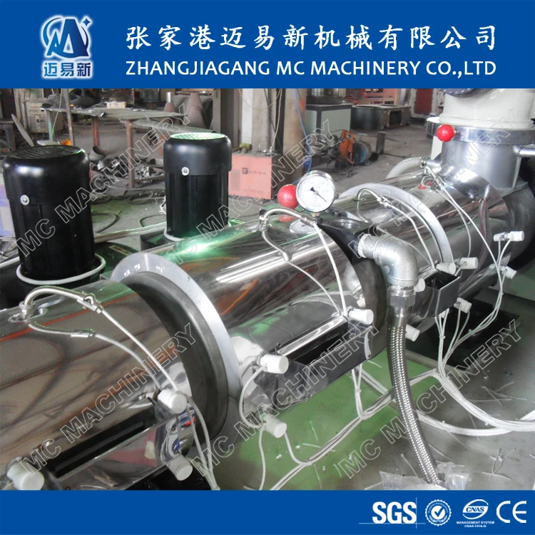 SJZ92/188 conical plastic twin screw extruder for PVC WPC