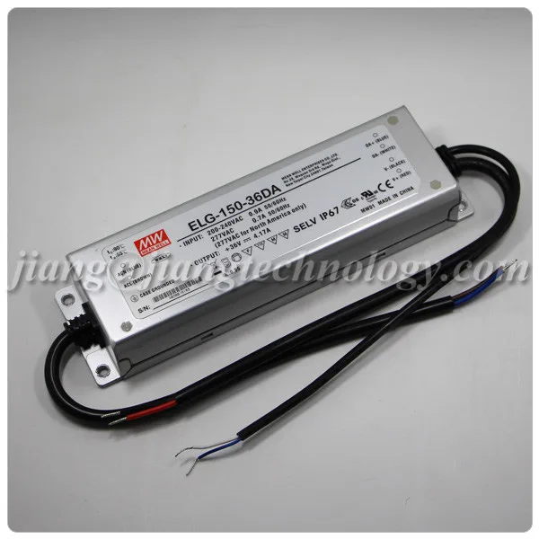 Meanwell ELG-150-36 150W 36V 3.57A Waterproof DALI Dimming LED Driver for LED Grow Light
