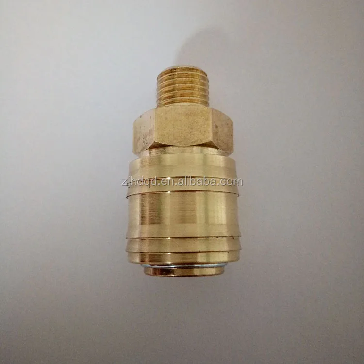 brass german type quick coupling , 1/4 male threaded german type quick couplers