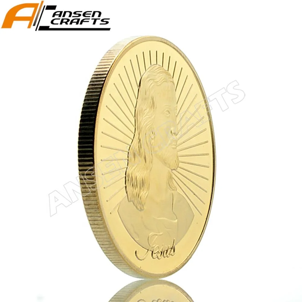 24k gold Challenge metal 1 Ounce Jesus Coin  souvenir coin