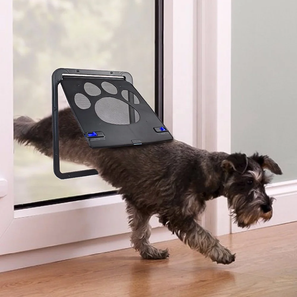 Pet Screen Door Dog  Magnetic Door Lockable  Mesh Gate for Cat