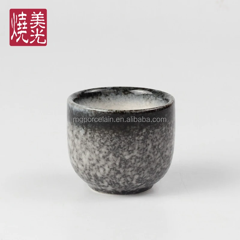 Japanese promotional gift ceramic sake set stoneware sake pot bottle and cup E485-K-0038S