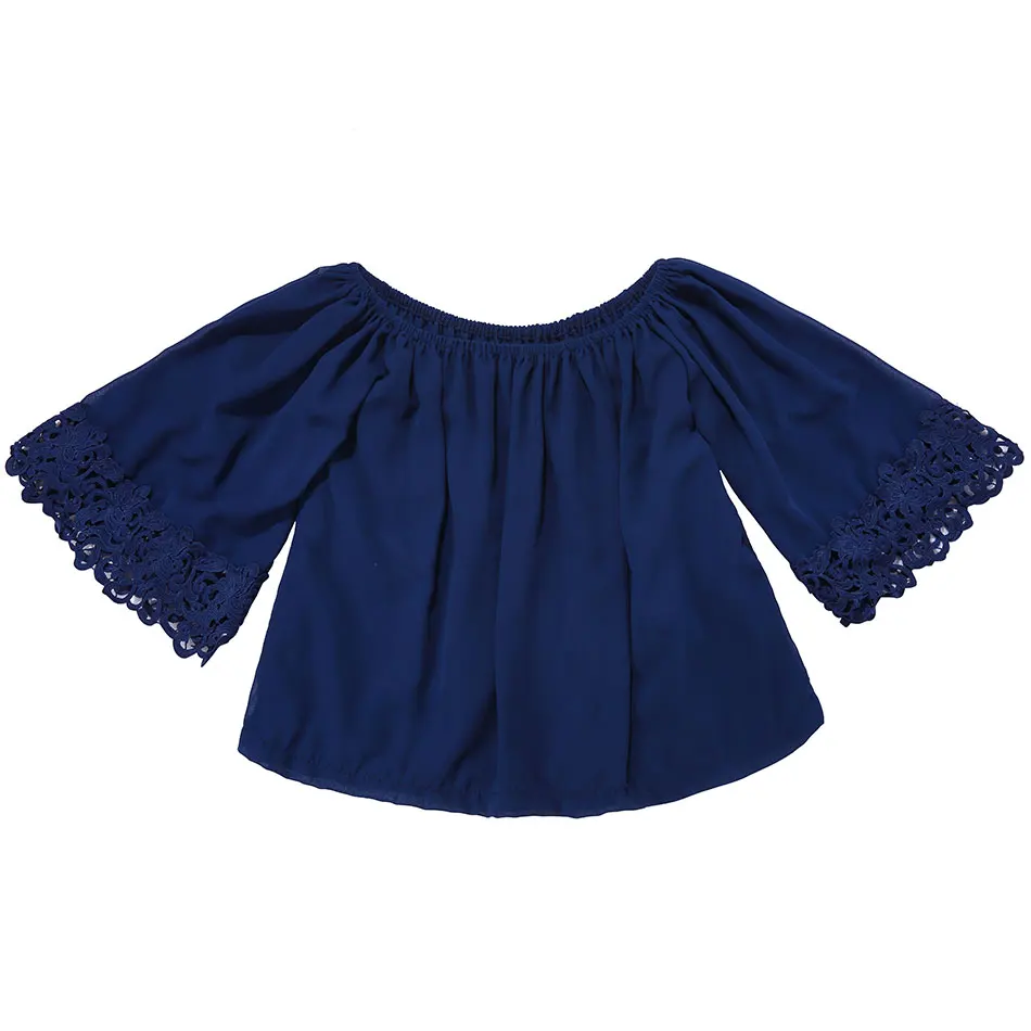 
Wholesale New Long Sleeve Chiffon Bell Top for Baby Girls 