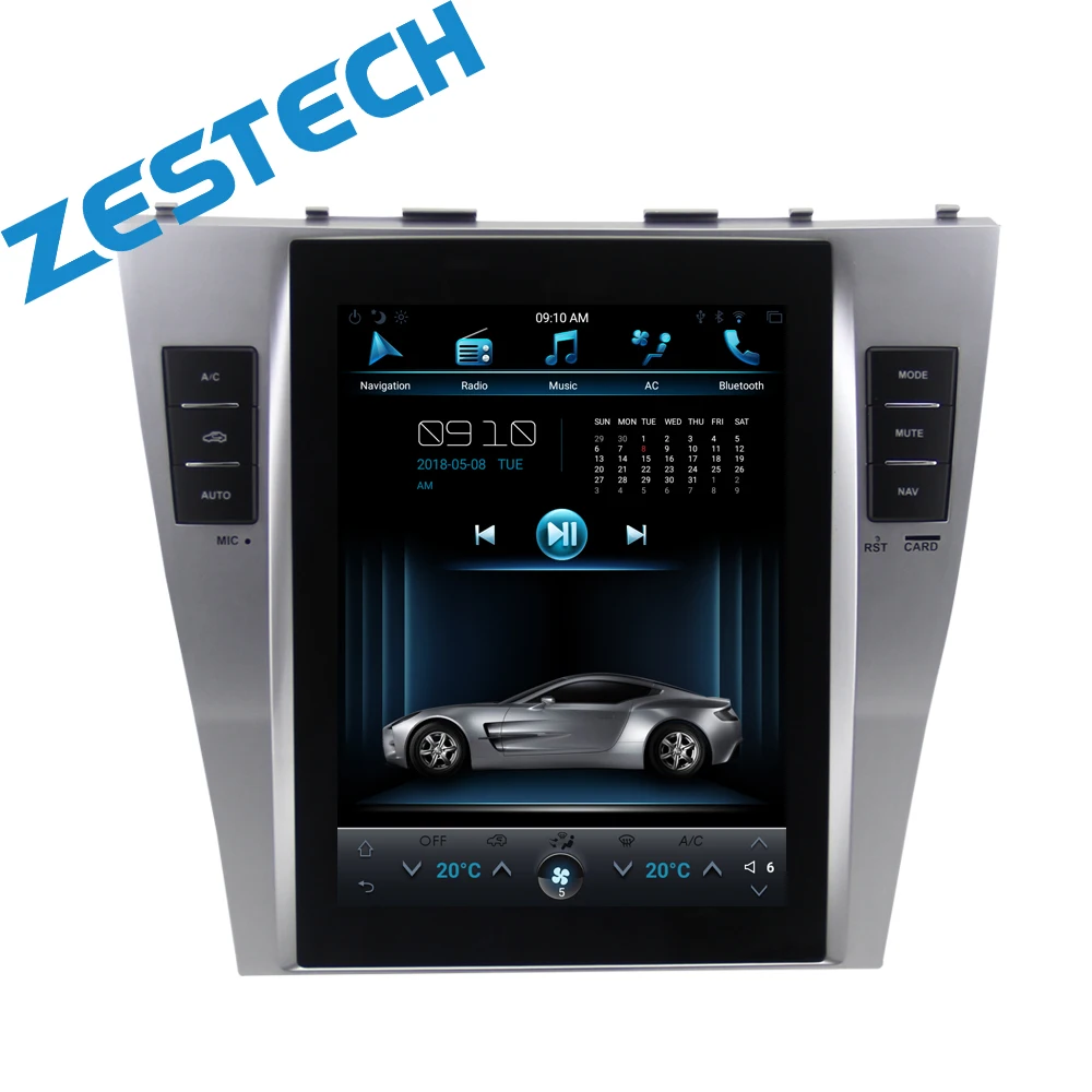 10.4 inch Quad Core Vertical Screen Android 10  Car DVD Radio For Toyota Camry 2007 2008 2009 2010 2011 with GPS/wifi