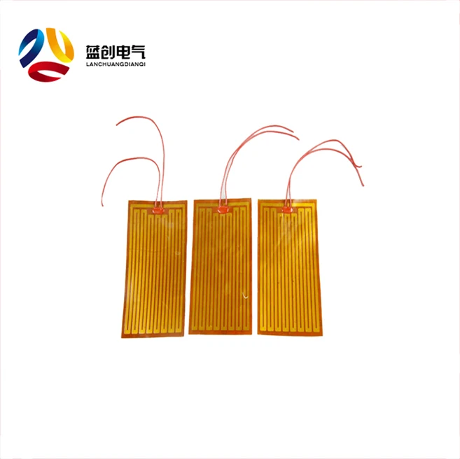 18*40mm 6 volts 6 watts kapton heater with adhesive, electric pi heating film for various usage