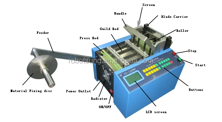 Hot & Cold knife cutting device,automatic label cutting machine with mark sensor function